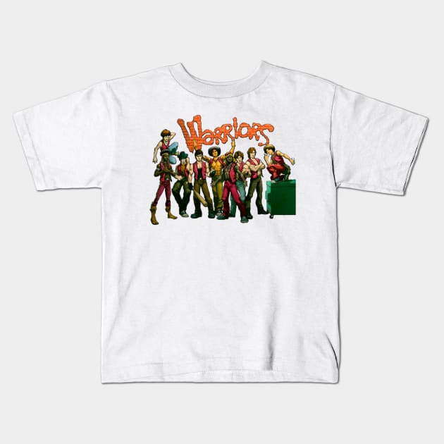 THE WARRIORS - ON THE WALL - TSHIRT Kids T-Shirt by JMPrint